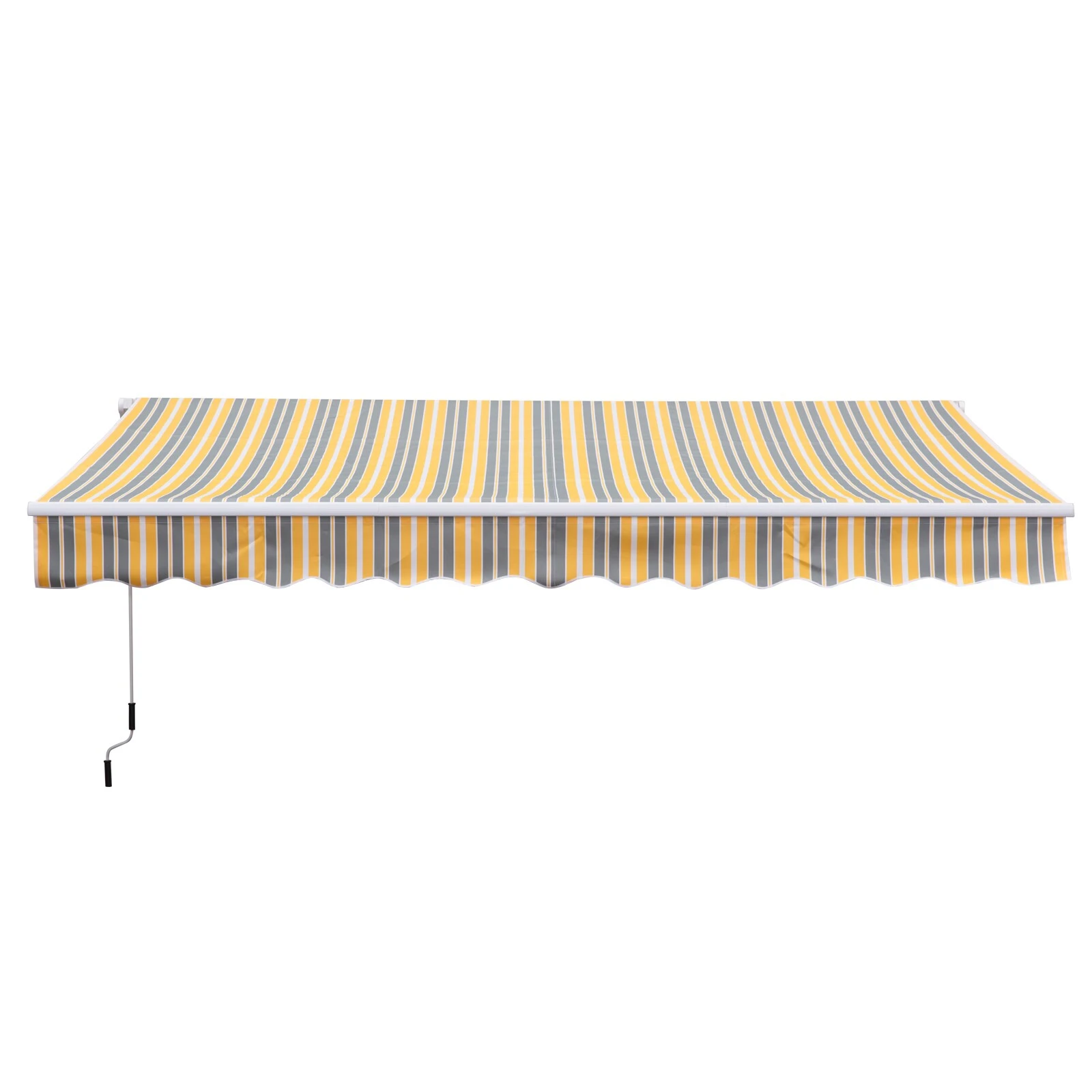 Outsunny Gelenkarmmarkise Mit Handkurbel 3,5 X 2,5 M (BxL) | Markise Sonnenschutz Terrassenüberdachung 6 Outsunny Gelenkarmmarkise Mit Handkurbel 3,5 X 2,5 M (BxL) | Markise Sonnenschutz Terrassenüberdachung – Bild 6