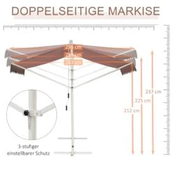Outsunny Gartenmarkise Mit Kurbel 450 X 342 X 250 Cm (LxBxH) | Balkonmarkise Standmarkise Sonnenschutz -Al-ko-Shop 8600336600 840 181CF prod 006