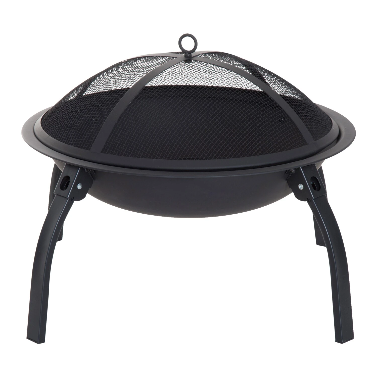 Outsunny Feuerschale Mit Funkenschutz Schwarz 70,5 X 70,5 X 40 Cm (LxBxH) | Terassenofen Feuerkorb Feuerstelle Holzkohlegrill 1 Outsunny Feuerschale Mit Funkenschutz Schwarz 70,5 X 70,5 X 40 Cm (LxBxH) | Terassenofen Feuerkorb Feuerstelle Holzkohlegrill
