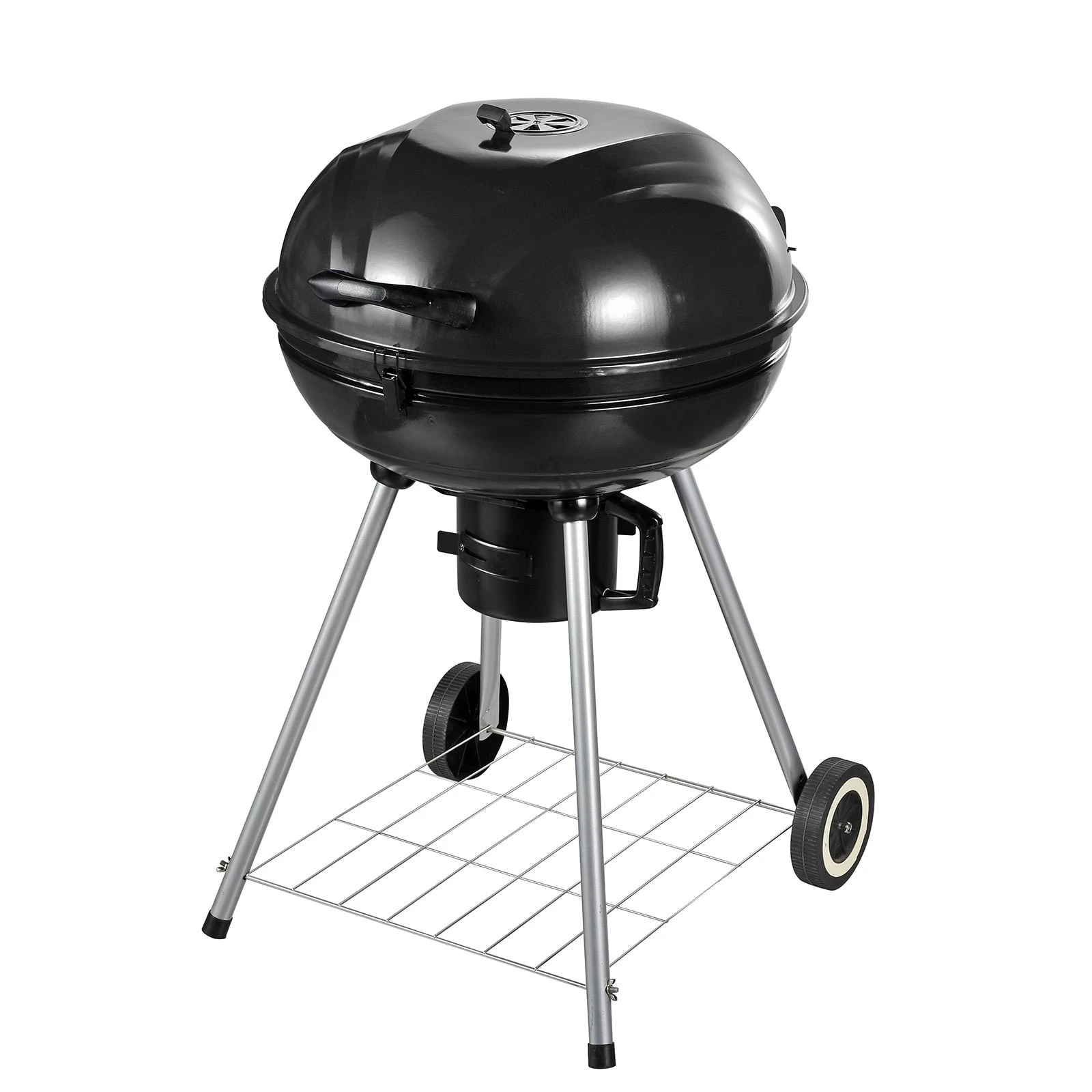 Outsunny Grillwagen Mit Aschenträger Schwarz, Silber 57 X 63 X 94 Cm (LxBxH) | Kohlegrill BBQ Standgrill Holzkohlegrill Gartengrill 2 Outsunny Grillwagen Mit Aschenträger Schwarz, Silber 57 X 63 X 94 Cm (LxBxH) | Kohlegrill BBQ Standgrill Holzkohlegrill Gartengrill – Bild 2
