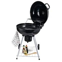 Outsunny Grillwagen Mit Aschenträger Schwarz, Silber 57 X 63 X 94 Cm (LxBxH) | Kohlegrill BBQ Standgrill Holzkohlegrill Gartengrill 11 Outsunny Grillwagen Mit Aschenträger Schwarz, Silber 57 X 63 X 94 Cm (LxBxH) | Kohlegrill BBQ Standgrill Holzkohlegrill Gartengrill -Al-ko-Shop 8600336600 846 021 prod 006