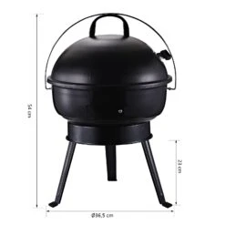 Outsunny Kugelgrill Tragbar Und Mit Dreibeinfuß Ø36,5 X H54 Cm | Holzkohlegrill Grillrost Holzkohle Grillstation Grill Tragbar 10 Outsunny Kugelgrill Tragbar Und Mit Dreibeinfuß Ø36,5 X H54 Cm | Holzkohlegrill Grillrost Holzkohle Grillstation Grill Tragbar -Al-ko-Shop 8600336600 846 062BK prod 005