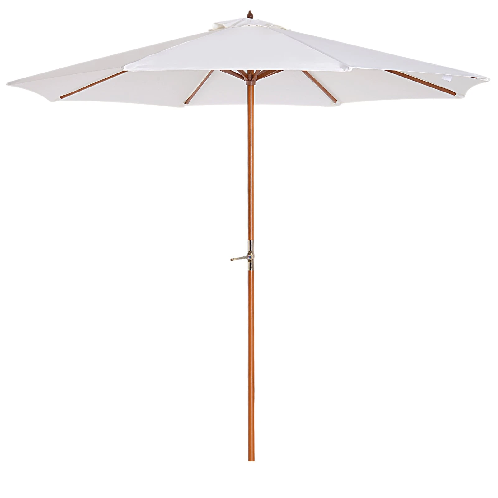 Outsunny Sonnenschirm Mit Handkurbel Cremeweiß, Natur 270 X 245 Cm (ØxH) | Gartenschirm Strandschirm Balkonschirm Knickbar 1 Outsunny Sonnenschirm Mit Handkurbel Cremeweiß, Natur 270 X 245 Cm (ØxH) | Gartenschirm Strandschirm Balkonschirm Knickbar