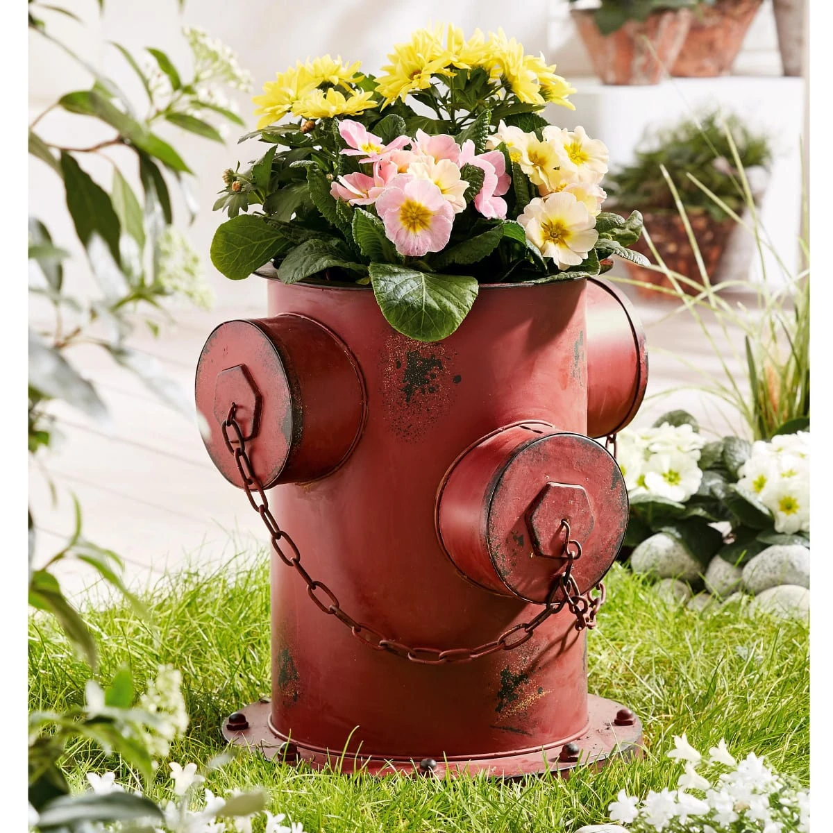 Blumentopf Hydrant Rot – Bild 3