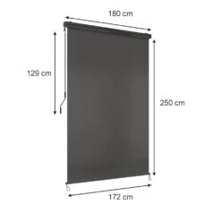 OK-Living Senkrechtmarkise Sonnenschutzrollo Seitenmarkise Anthrazit 250x180 Cm 8 OK-Living Senkrechtmarkise Sonnenschutzrollo Seitenmarkise Anthrazit 250x180 Cm -Al-ko-Shop 8600343700 37134 prod 003