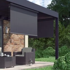 OK-Living Senkrechtmarkise Sonnenschutzrollo Seitenmarkise Anthrazit 250x180 Cm 9 OK-Living Senkrechtmarkise Sonnenschutzrollo Seitenmarkise Anthrazit 250x180 Cm -Al-ko-Shop 8600343700 37134 prod 004