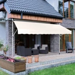 Strattore Klemmmarkise / Balkonmarkise Sonnenschutz 350 X 120 Cm - Beige