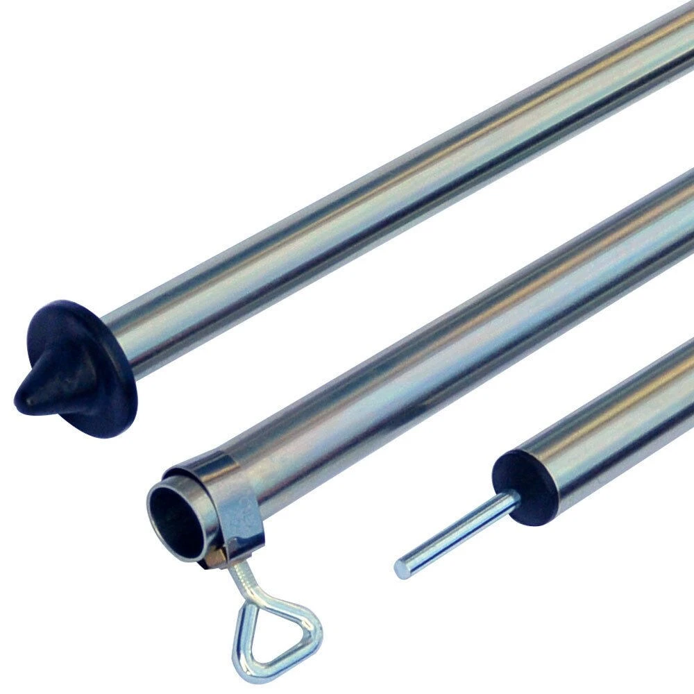 OUTDOOR Teleskop Vor Zelt Stange Sonnensegel Tarpstange Stahl Aufstell Gestänge 2 OUTDOOR Teleskop Vor Zelt Stange Sonnensegel Tarpstange Stahl Aufstell Gestänge – Bild 2