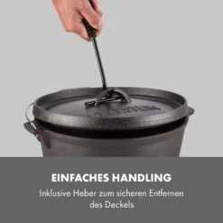 Hotrod 45 Dutch Oven BBQ-Topf 4,5 Qt / 4 Liter Gusseisen Schwarz 8 Hotrod 45 Dutch Oven BBQ-Topf 4,5 Qt / 4 Liter Gusseisen Schwarz -Al-ko-Shop 8600359300 11542 prod 003