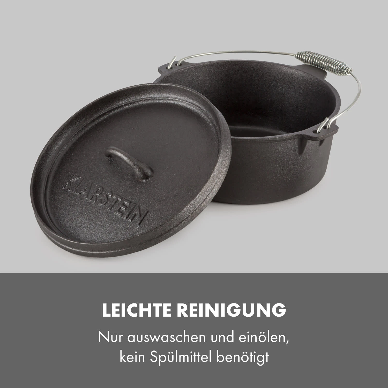Hotrod 45 Dutch Oven BBQ-Topf 4,5 Qt / 4 Liter Gusseisen Schwarz 6 Hotrod 45 Dutch Oven BBQ-Topf 4,5 Qt / 4 Liter Gusseisen Schwarz – Bild 6