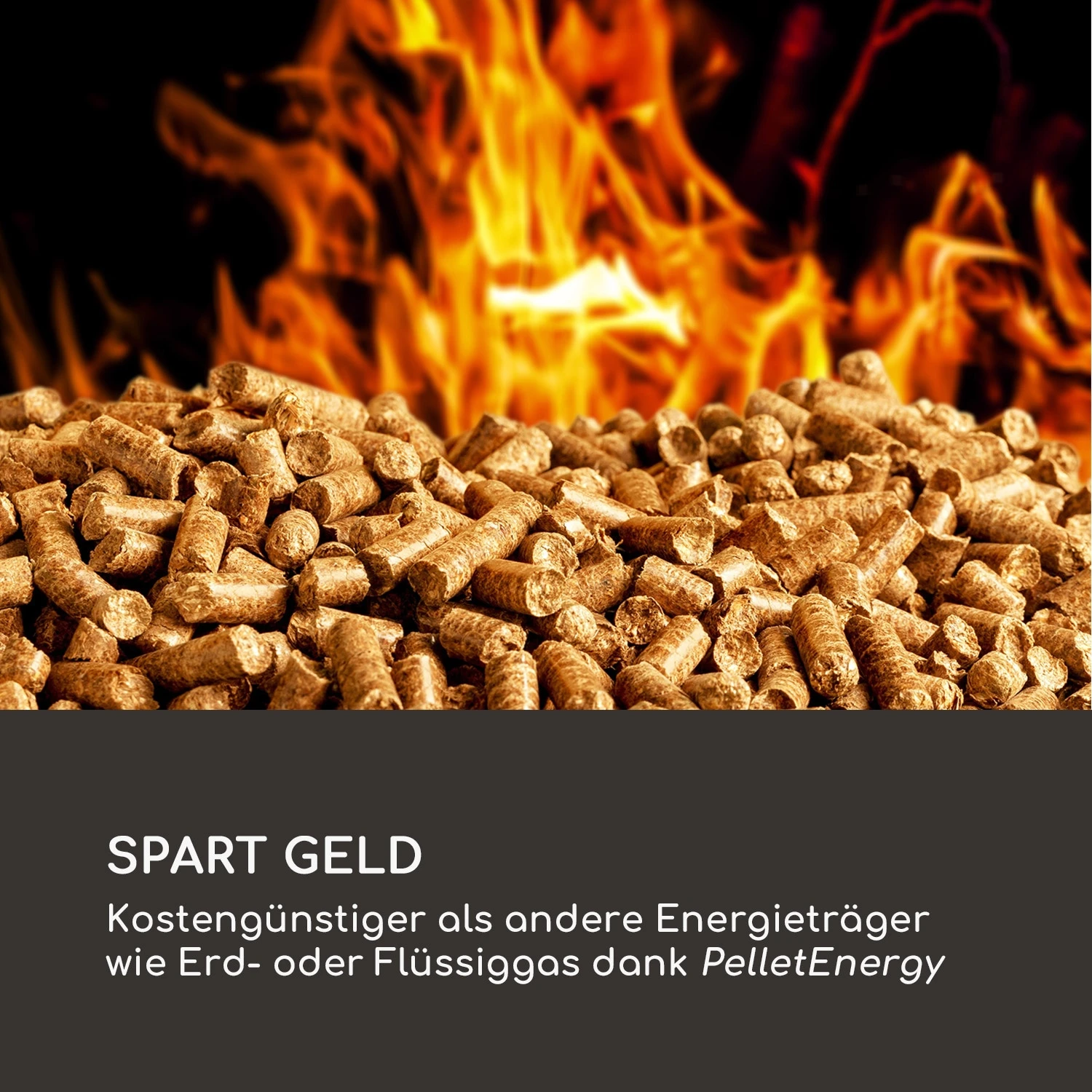 Heat Hunter Pellet-Terrassenheizer 12,2 KW Mobil Edelstahl – Bild 6