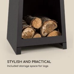 Monument Gartenkamin Stahl Rostfrei Stauraum Für Holzscheite Schwarz 8 Monument Gartenkamin Stahl Rostfrei Stauraum Für Holzscheite Schwarz -Al-ko-Shop 8600359300 4859 prod 003