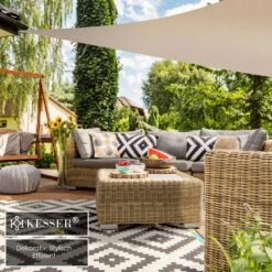 KESSER® Sonnensegel Sonnenschutz Windschutz | PES 100% Polyester Wasserabweisend & Windabweisend | 5-Fach Quer Vernäht Robust & Stabil Schattenspender Garten Balkon Terrasse 11 KESSER® Sonnensegel Sonnenschutz Windschutz | PES 100% Polyester Wasserabweisend & Windabweisend | 5-Fach Quer Vernäht Robust & Stabil Schattenspender Garten Balkon Terrasse -Al-ko-Shop 8600364700 20682 prod 006