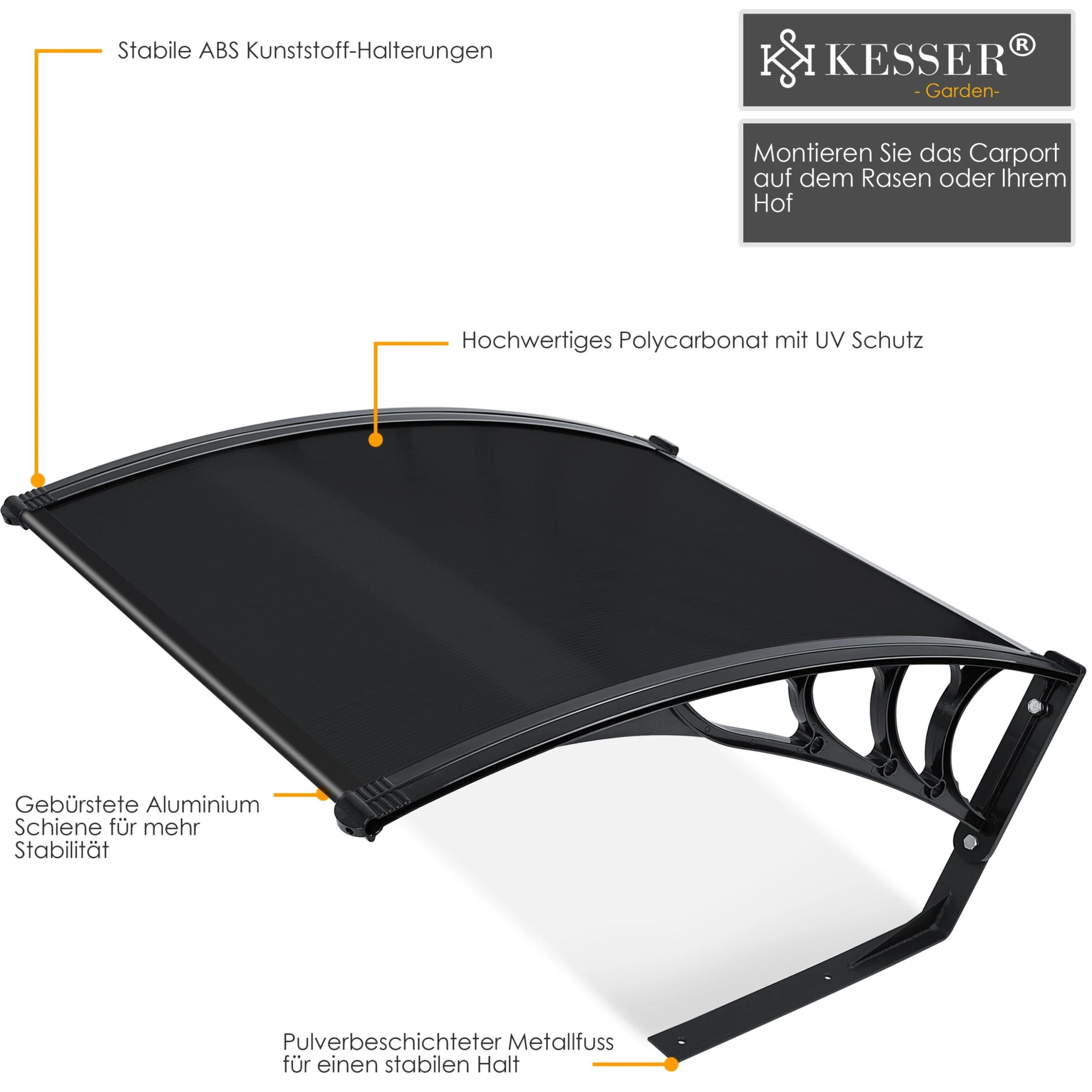 KESSER® Mähroboter Garage Dach Carport Überdachung Für Mähroboter Rasenmäher Rasenroboter Automower Garten Witterungsbeständig Mährobotergarage Inkl. Montagematerial, Maße 82 X 103 X 47 Cm 2 KESSER® Mähroboter Garage Dach Carport Überdachung Für Mähroboter Rasenmäher Rasenroboter Automower Garten Witterungsbeständig Mährobotergarage Inkl. Montagematerial, Maße 82 X 103 X 47 Cm – Bild 2