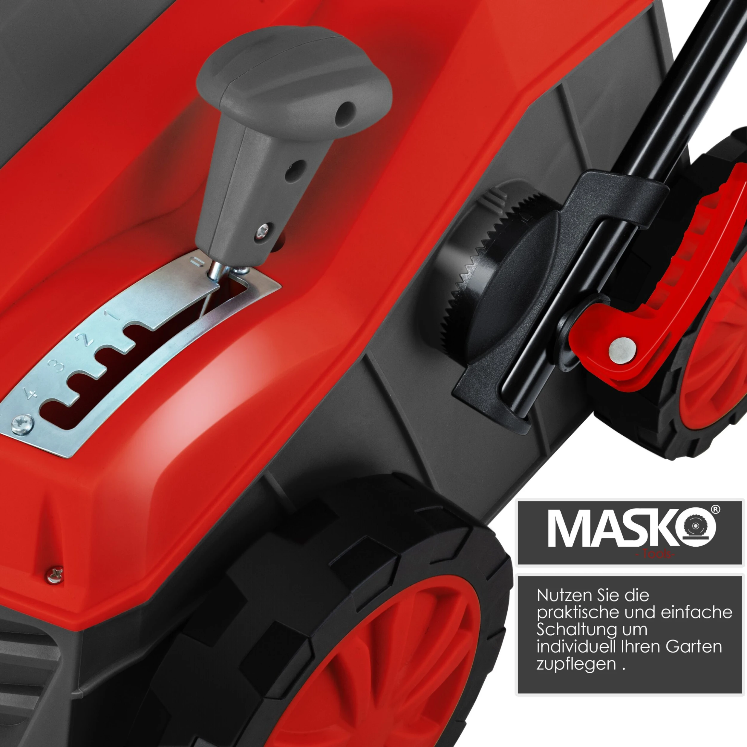MASKO® - Elektro 2in1 Vertikutierer Rasenlüfter 1800 Watt 40cm Arbeitsbreite 55L Fangkorb Inkl. Lüfterwalze Lüfter Moosentferner, 5-stufige Arbeitstiefe Einstellbar , Höhenverstellbarer Holm 3 MASKO® - Elektro 2in1 Vertikutierer Rasenlüfter 1800 Watt 40cm Arbeitsbreite 55L Fangkorb Inkl. Lüfterwalze Lüfter Moosentferner, 5-stufige Arbeitstiefe Einstellbar , Höhenverstellbarer Holm – Bild 3